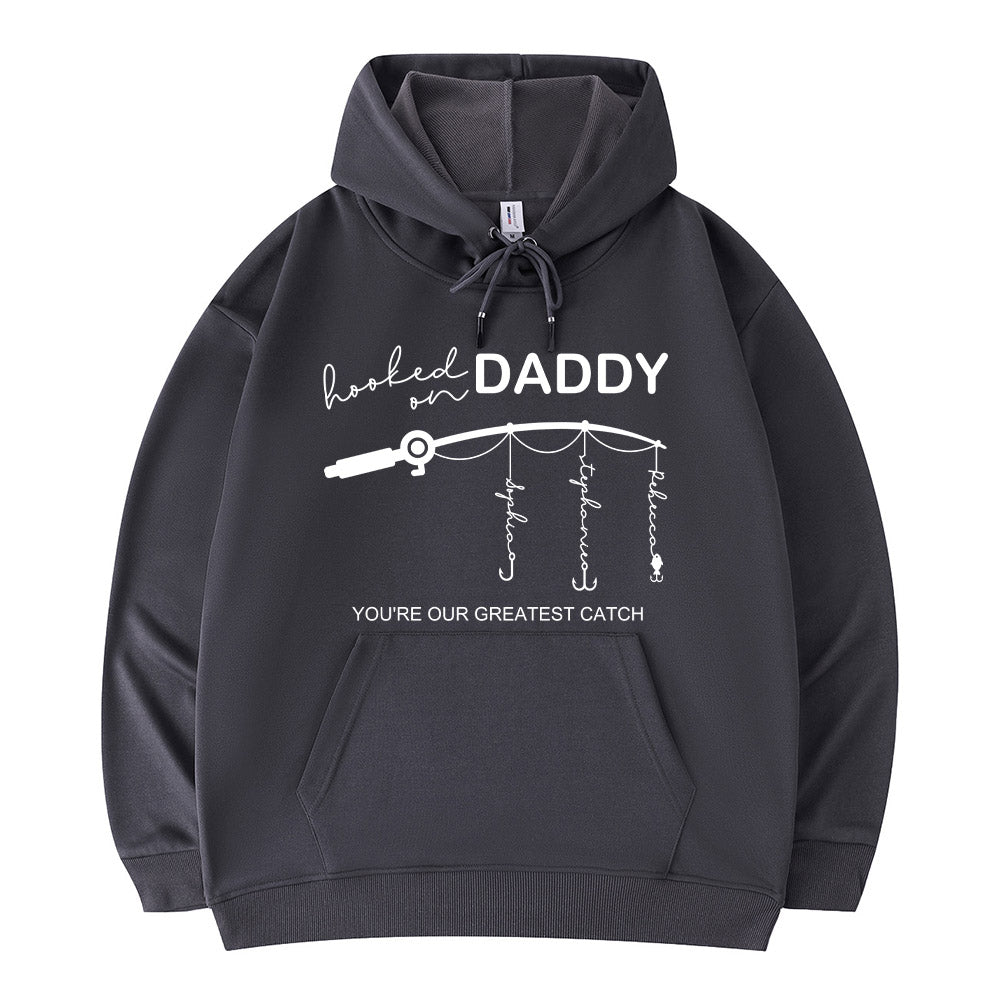 🎣 Hooked on Daddy Customized Hoodie/Crewneck/T-shirt