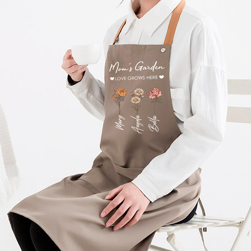 50%OFF⭐️Mom's Garden is Her Children Customized Apron Waterproof