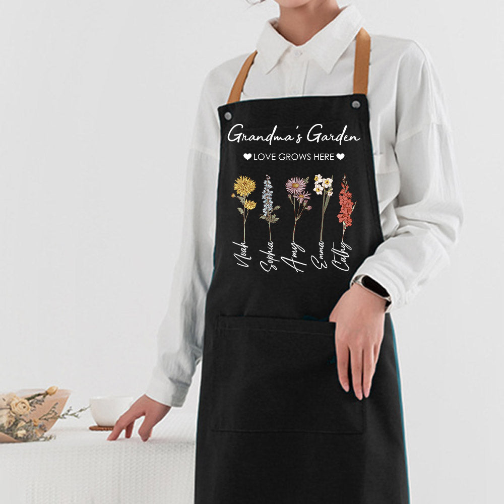 50%OFF⭐️Mom's Garden is Her Children Customized Apron Waterproof