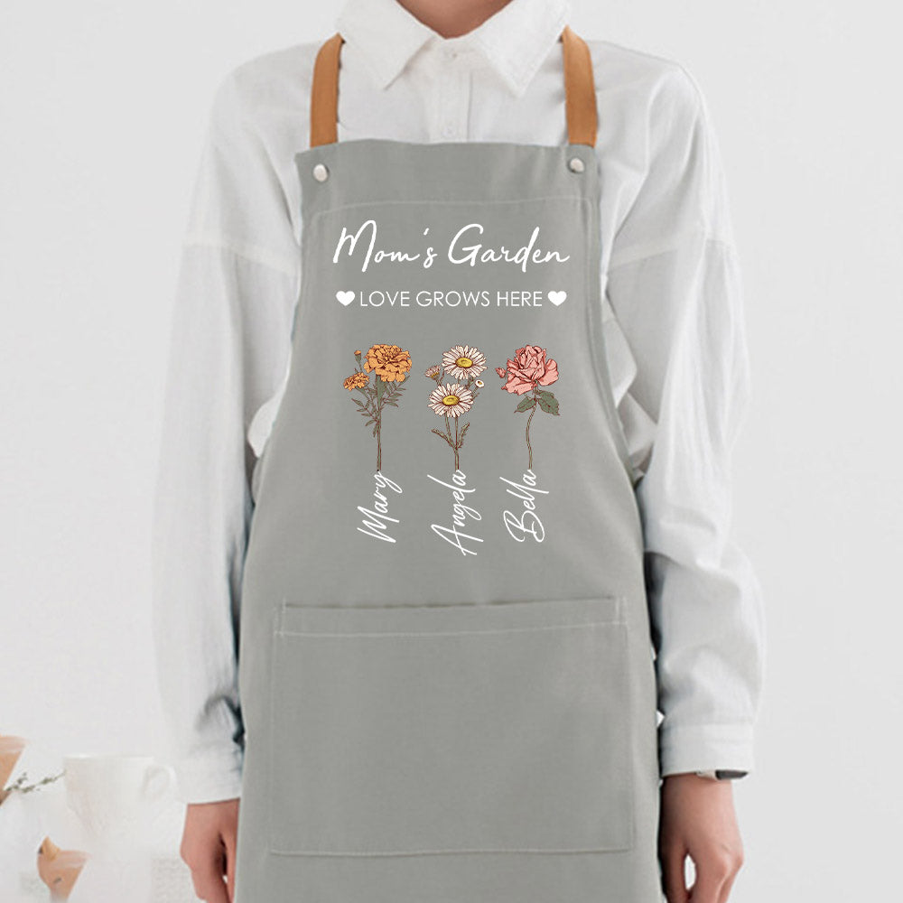 50%OFF⭐️Mom's Garden is Her Children Customized Apron Waterproof