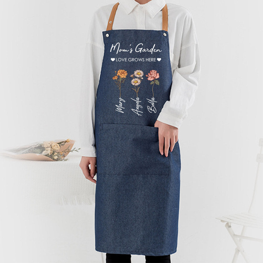 50%OFF⭐️Mom's Garden is Her Children Customized Apron Waterproof