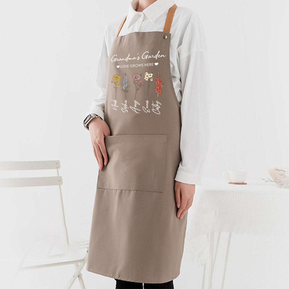 50%OFF⭐️Mom's Garden is Her Children Customized Apron Waterproof
