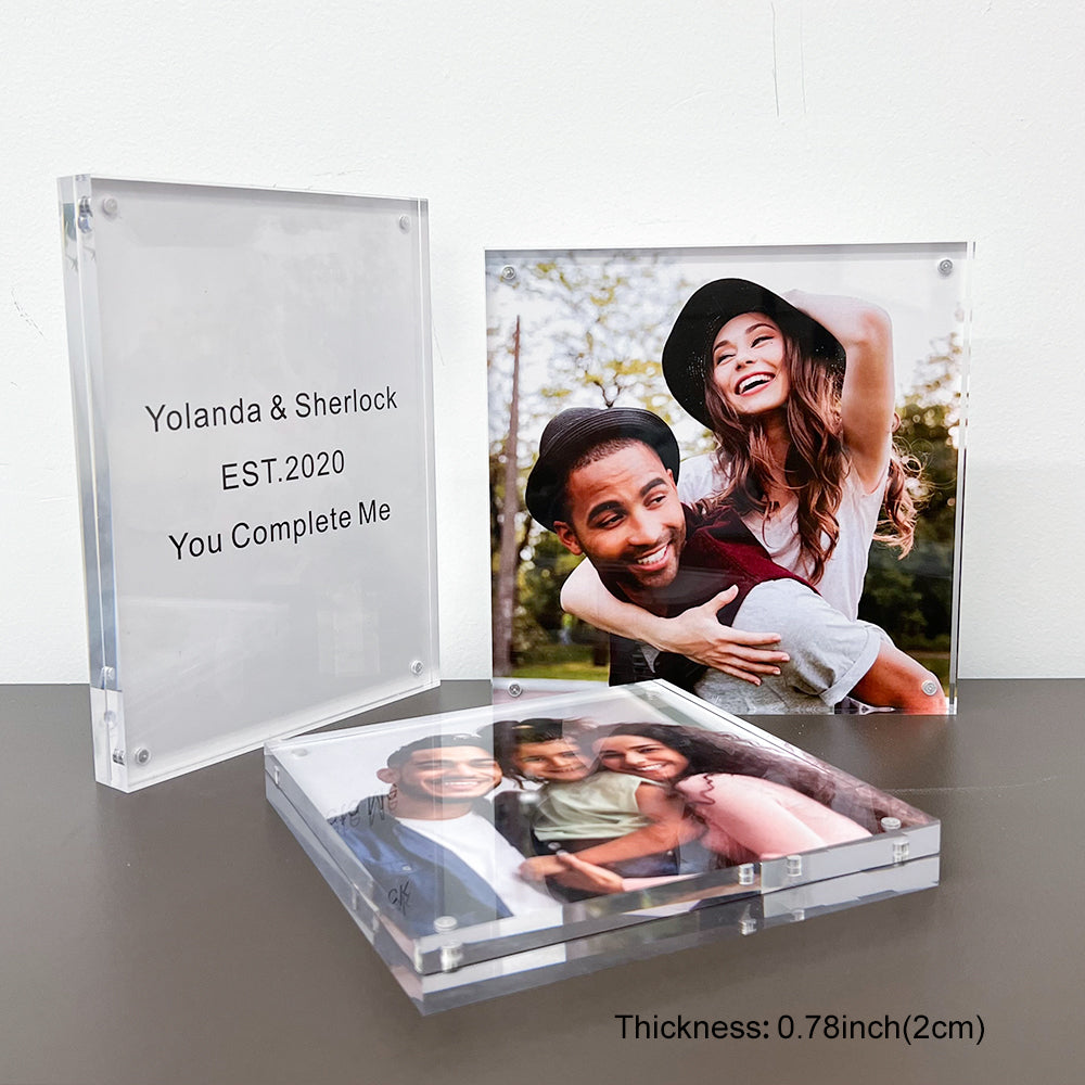 50%OFF🔥Custom Photo Acrylic Crystal Block Valentine‘s Gift