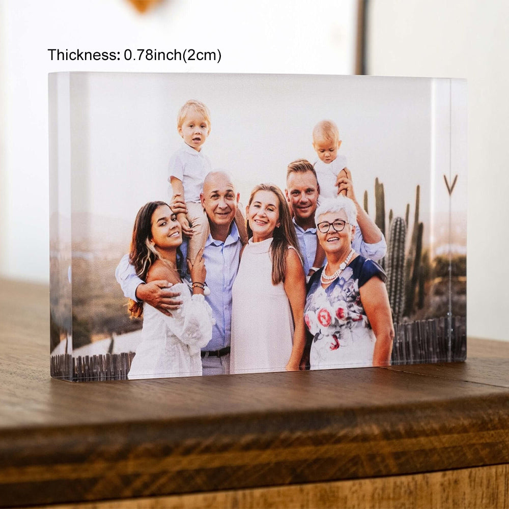 50%OFF🔥Custom Photo Acrylic Crystal Block Valentine‘s Gift
