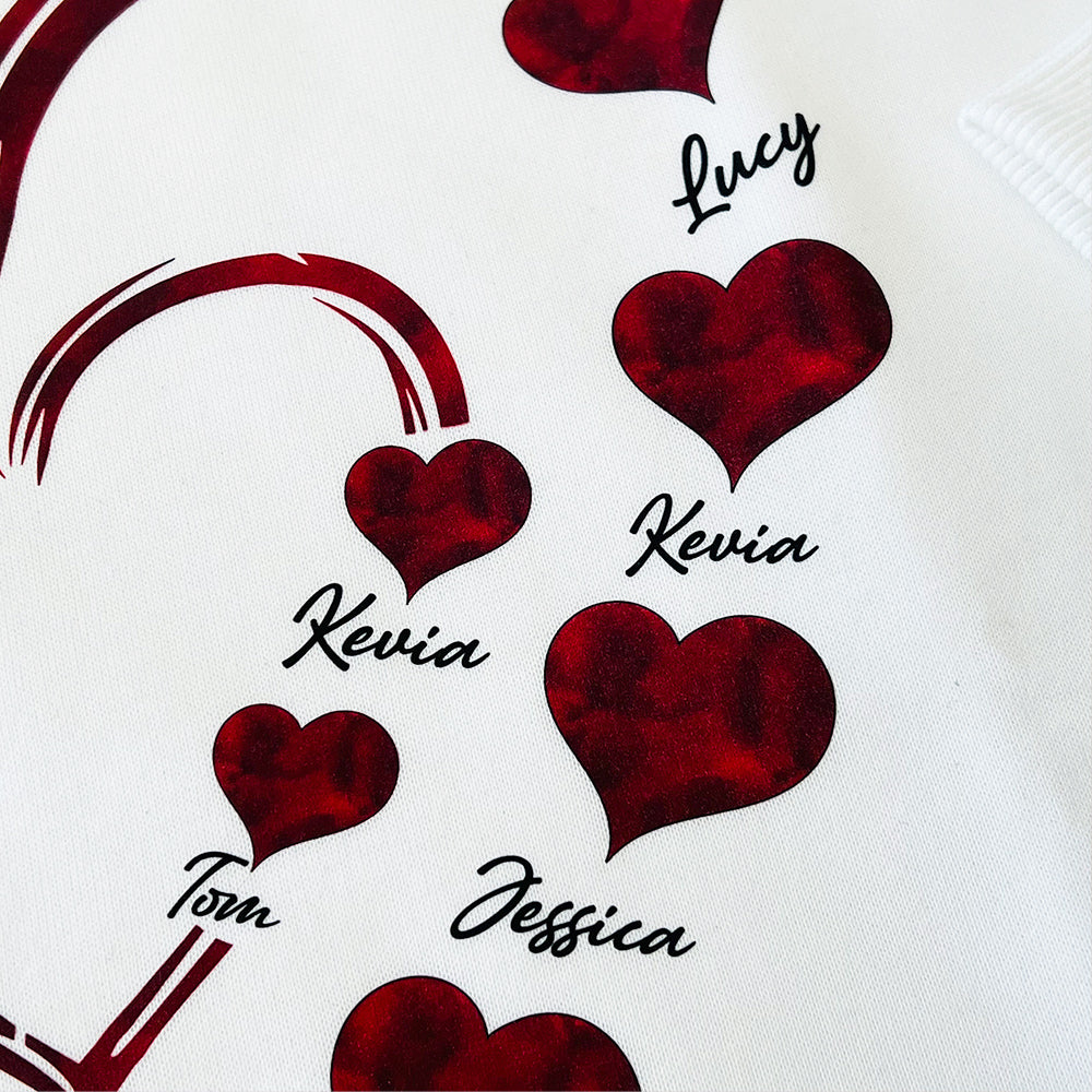Mommy's Heart Sweethearts Family Customized Hoodie/Crewneck