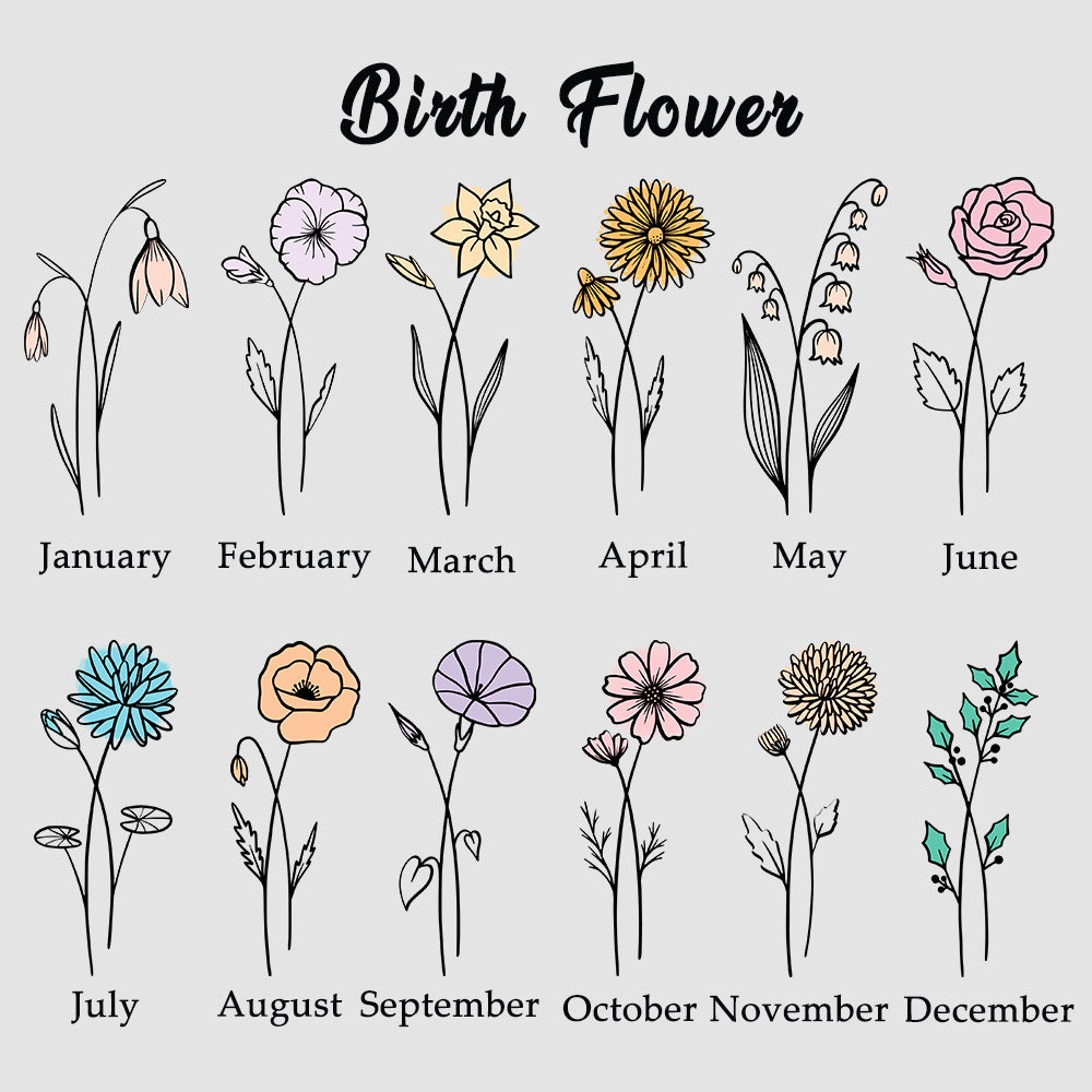 50%OFF⭐️Personalized Mom's Garden Stone with Birthflowers and Names