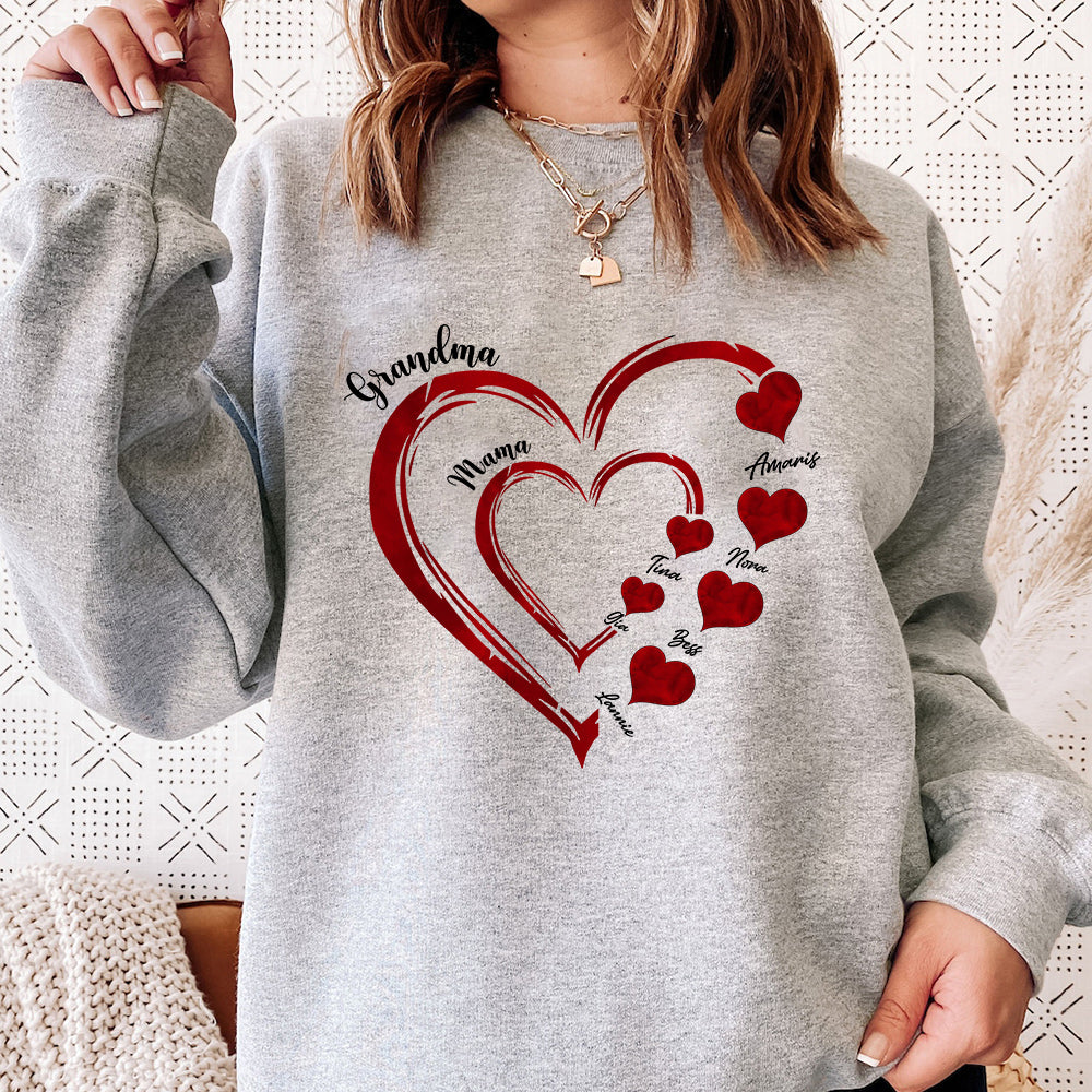 Mommy's Heart Sweethearts Family Customized Hoodie/Crewneck