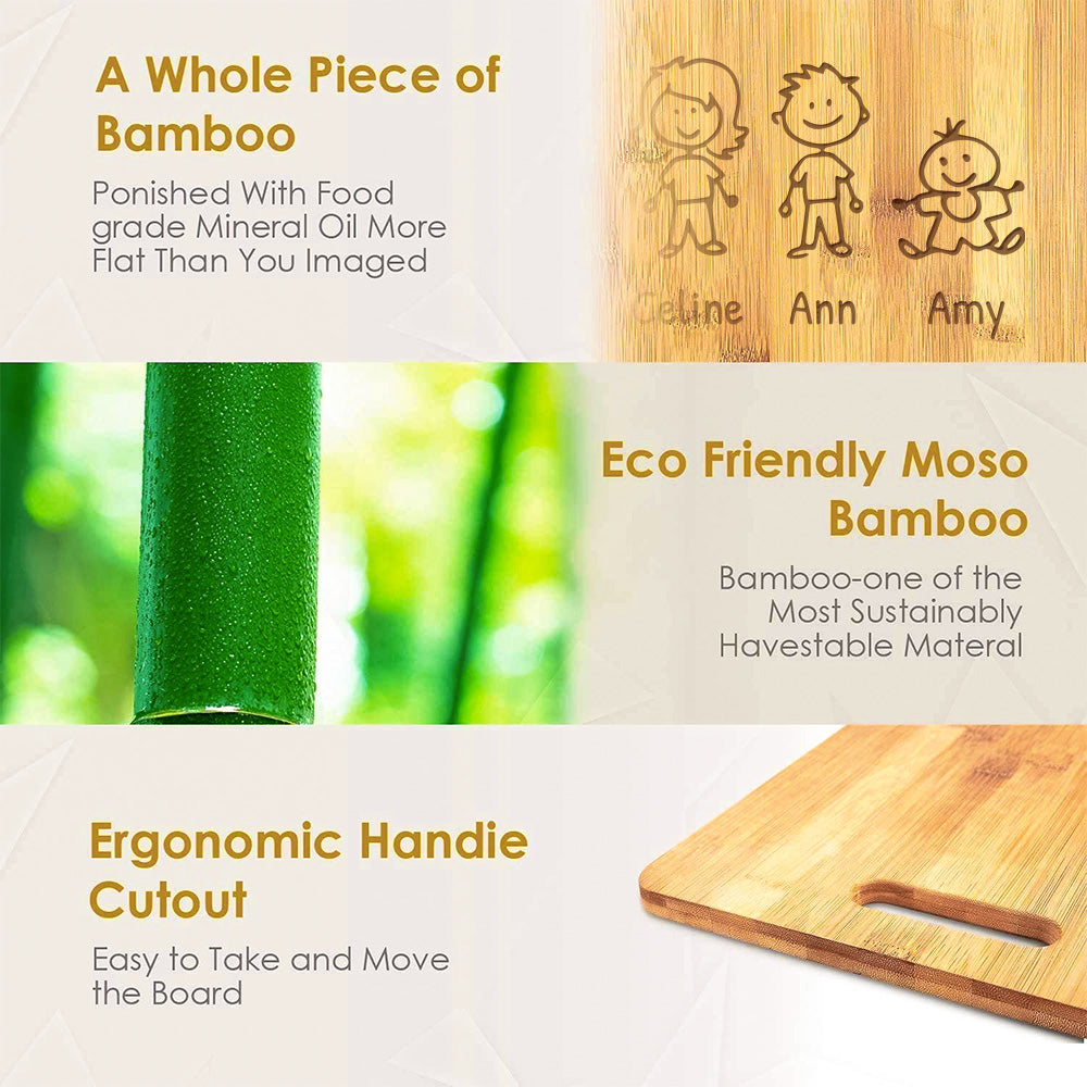 50%OFF⭐️Personalised Mom's Kitchen Wood Cutting Board