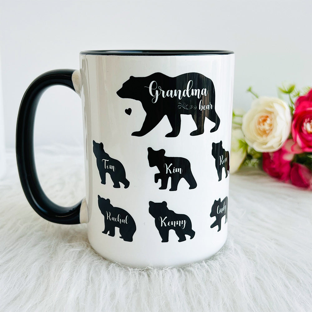 Mama Bear Custom Names Mug