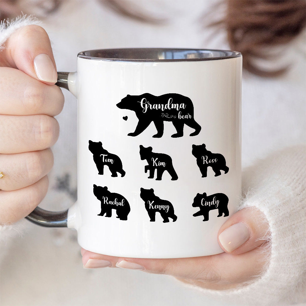 Mama Bear Custom Names Mug