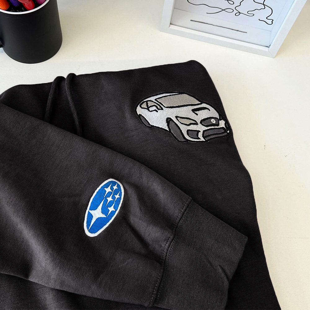 50%OFF🔥Custom Embroidered Car Hoodie/Sweatshirt Valentine's Day Gift