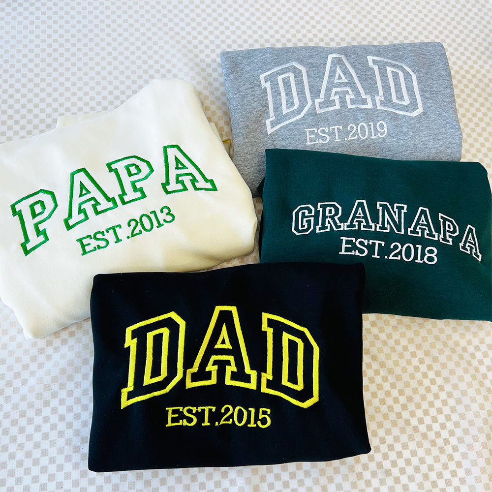 50% OFF👔Custom DAD Embroidered Sweatshirt For DAD