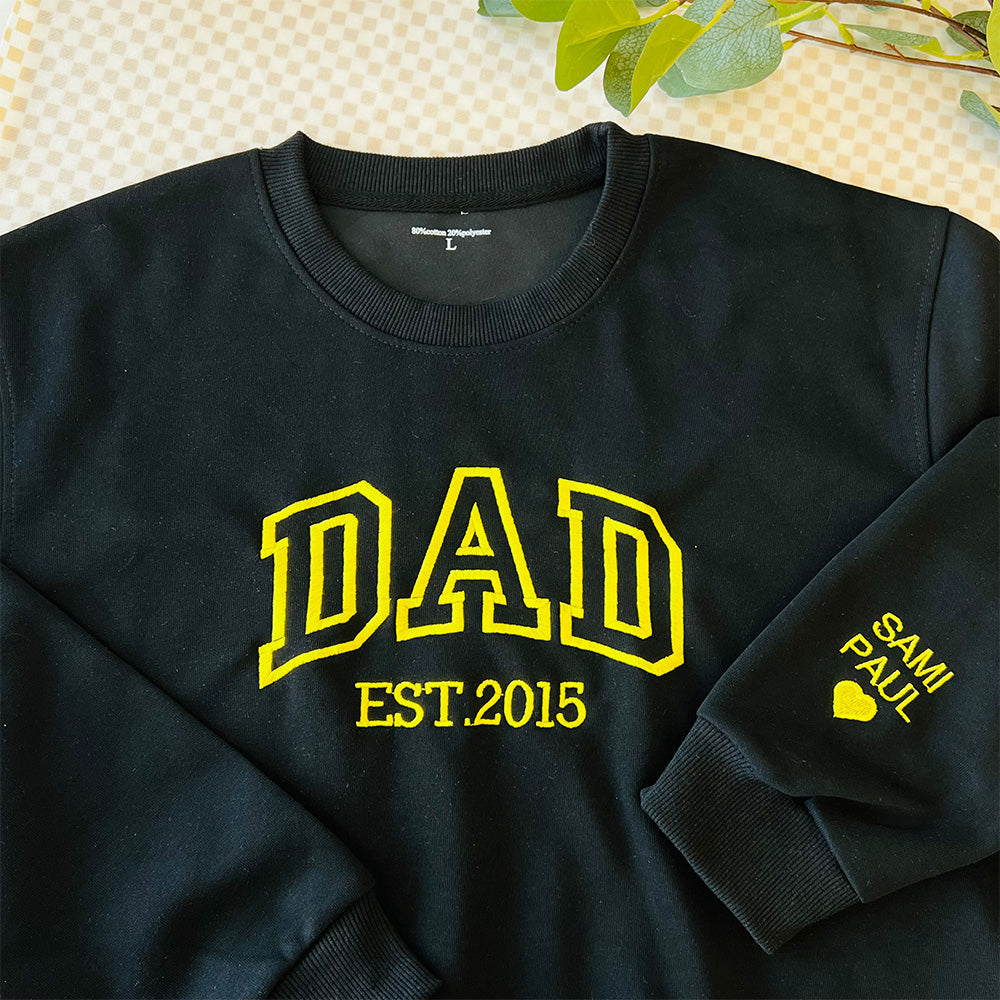 50% OFF👔Custom DAD Embroidered Sweatshirt For DAD