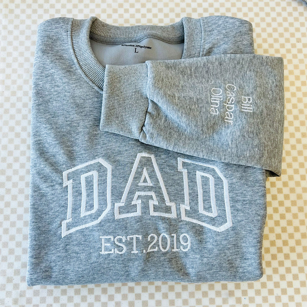 50% OFF👔Custom DAD Embroidered Sweatshirt For DAD