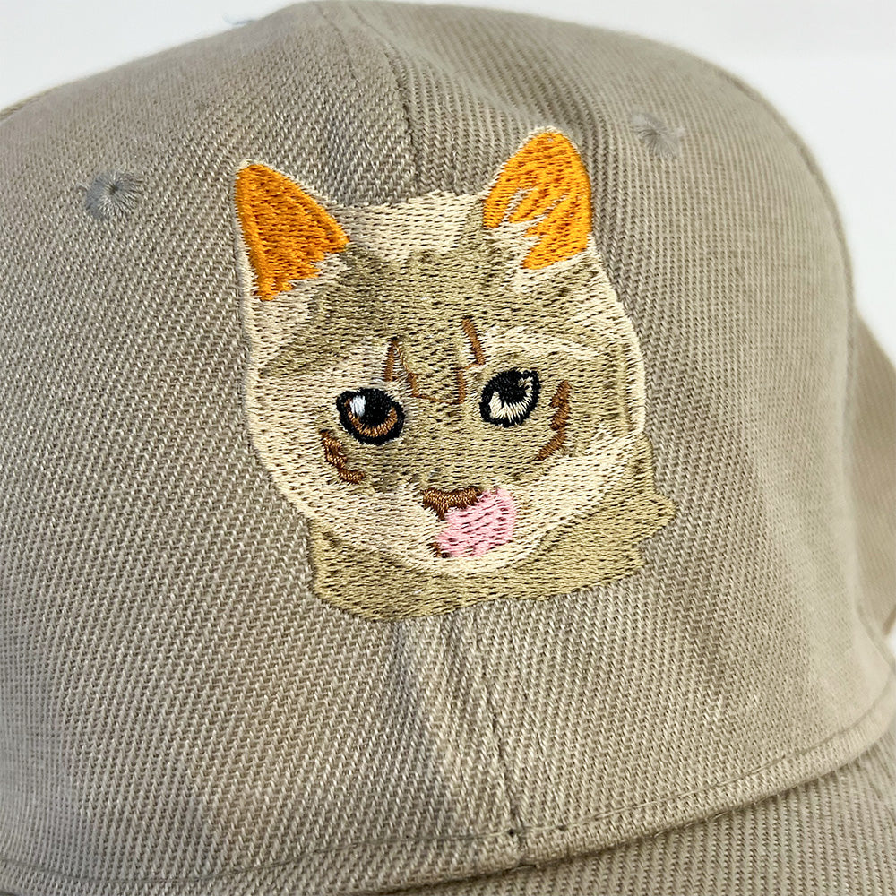 Custom Embroidered Hat with Pet Portrait