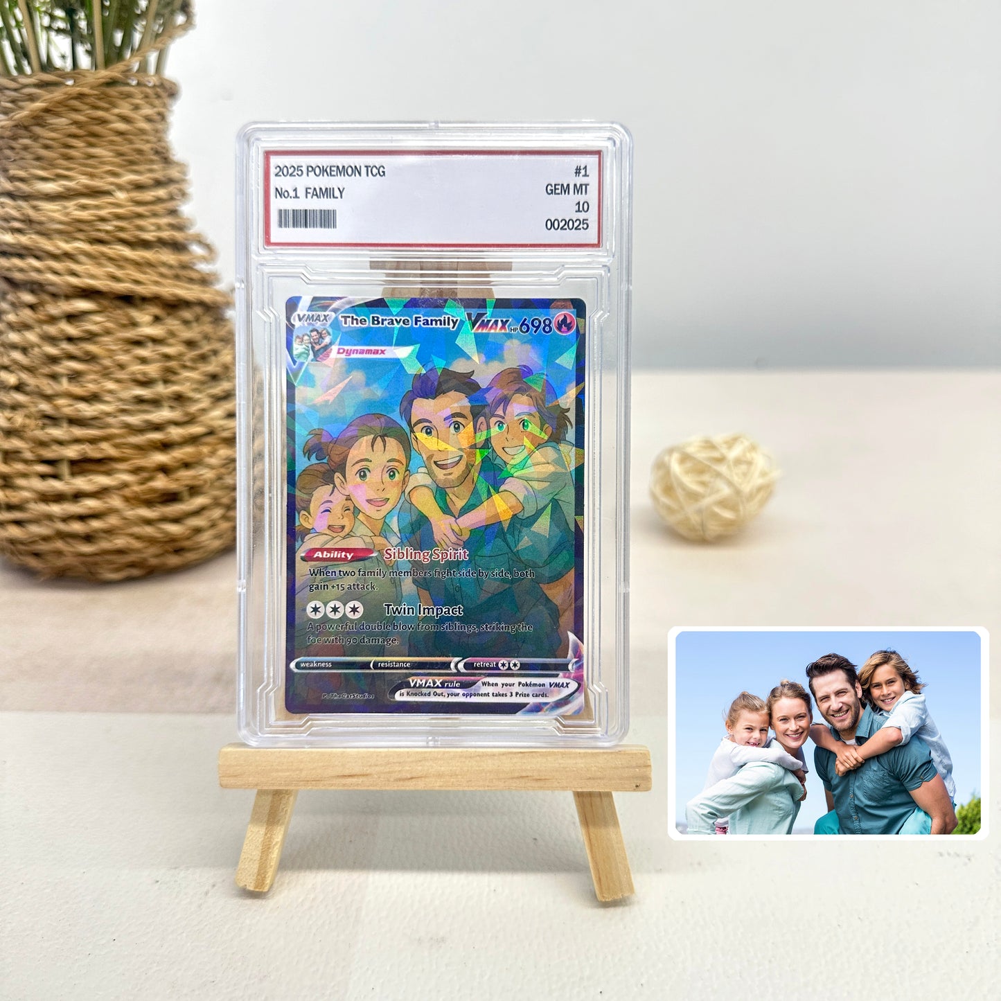 Custom Anime Family Pokecard TCG V/Vmax/VSTAR/EX/GX Card