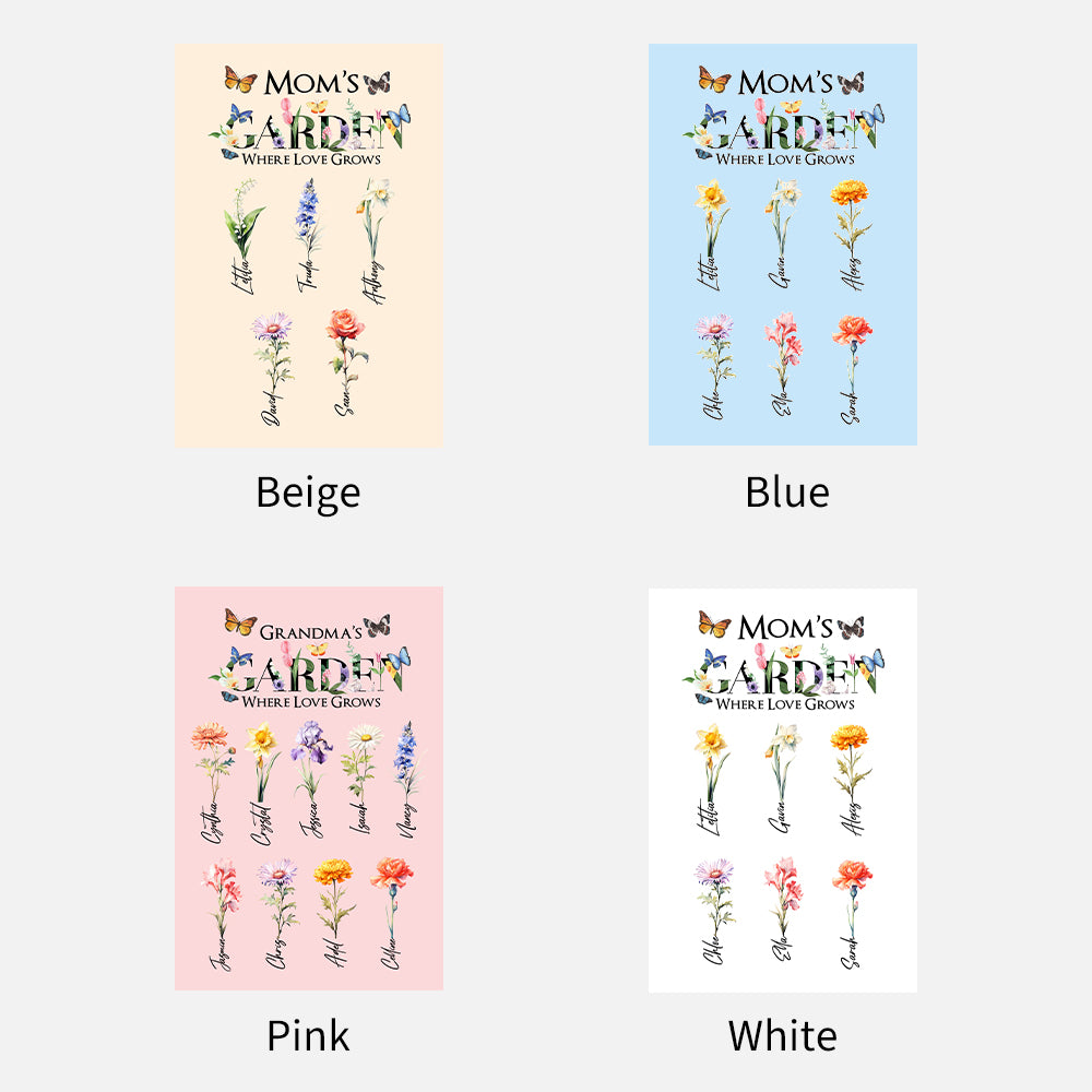 2025NEW⭐️Mom's Garden Where Love Grows Customized Blanket Butterfly