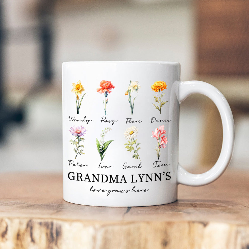 Mom's Garden is Her Children Customized Mug