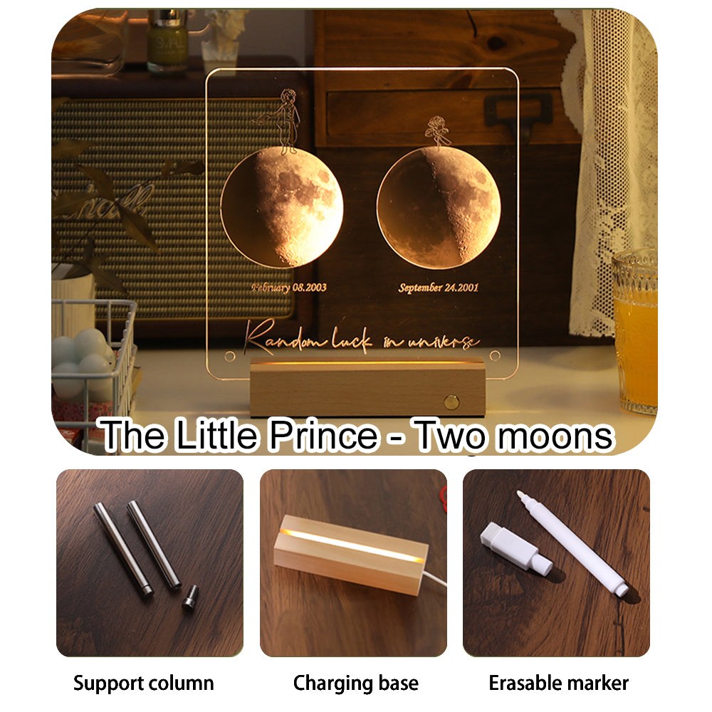 50%OFF🌔Custom Birth Moon Handwritable Lamp With Same Wallpaper