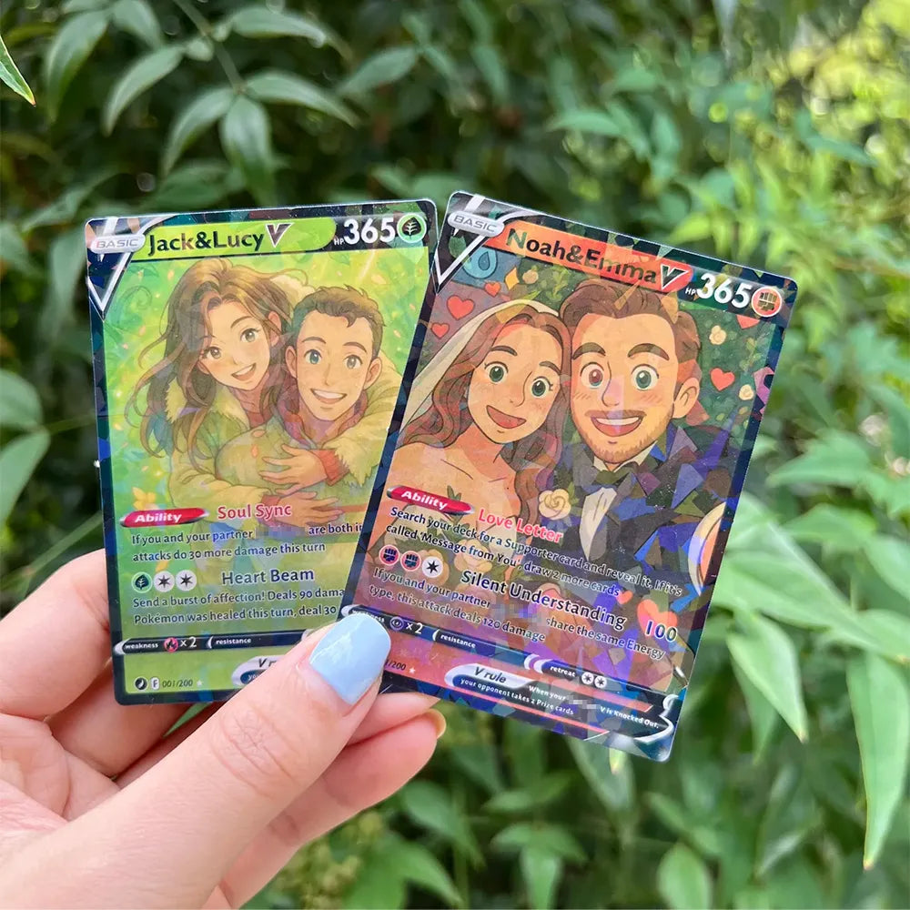 50% OFFš¤©Personalized Couple Anime Art Trading Card