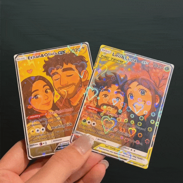 Custom Anime Couples Pokecard TCG V/Vmax/VSTAR/EX/GX/TRAINER Card