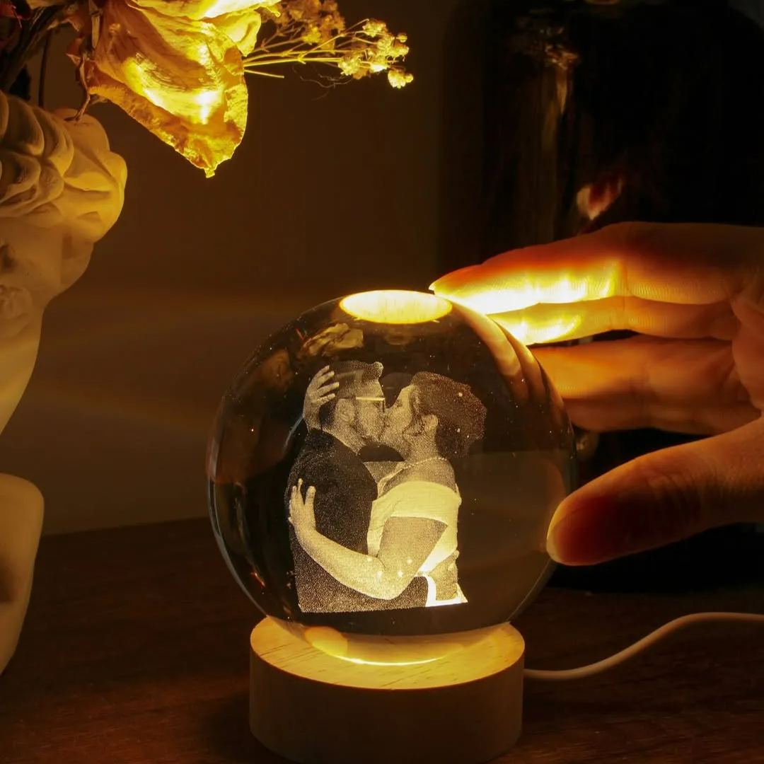 50%OFF ⭐️Custom 3D Pet Photo Crystal Ball