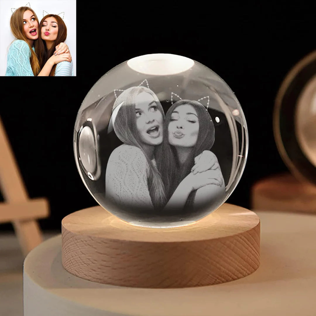 50%OFF ⭐️Custom 3D Pet Photo Crystal Ball