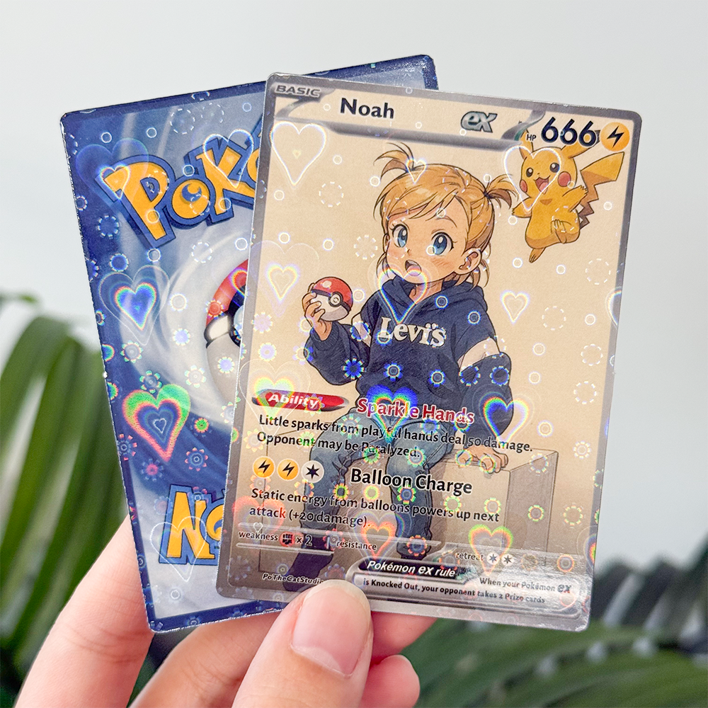 Custom Anime Kid Pokecard TCG V/Vmax/VSTAR/EX/GX Card
