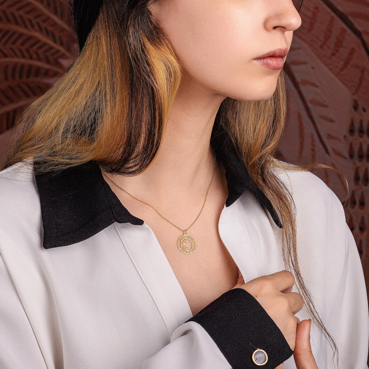 50%off⭐️Personalized Roman Numerals Necklace, Initial Necklace with Date