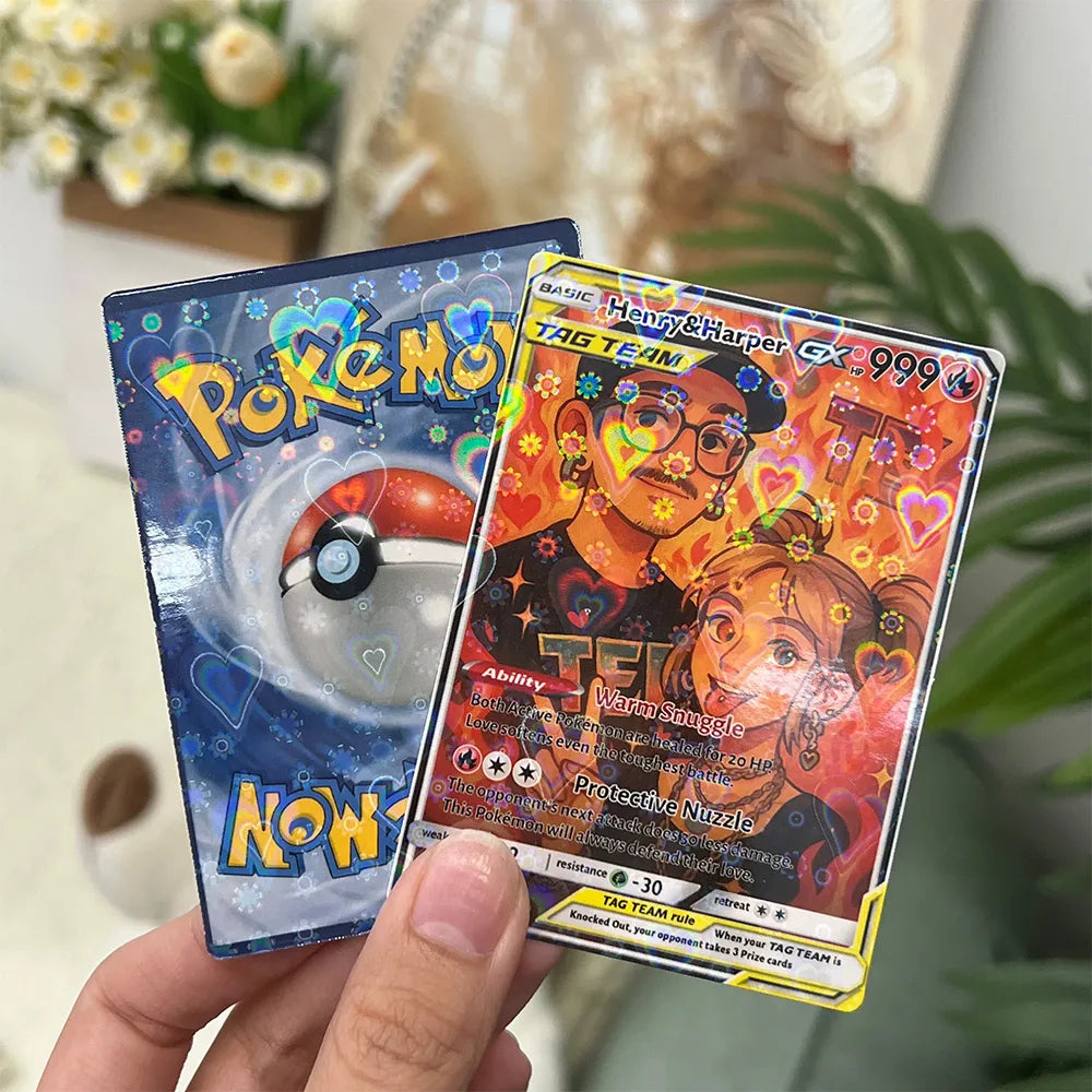 Custom Anime Couples Pokecard TCG V/Vmax/VSTAR/EX/GX/TRAINER Card