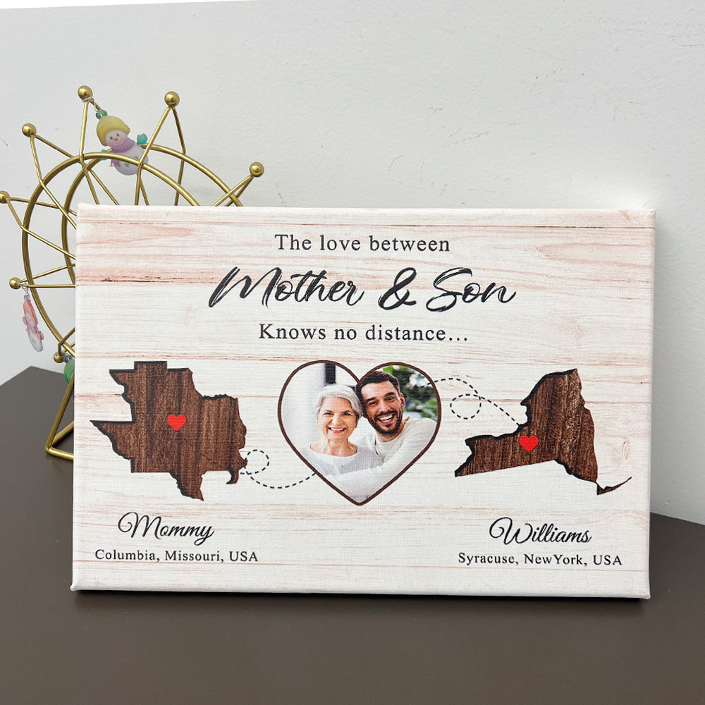 Love Between Mother Daughter Meaningful Personalized Canvas Gift