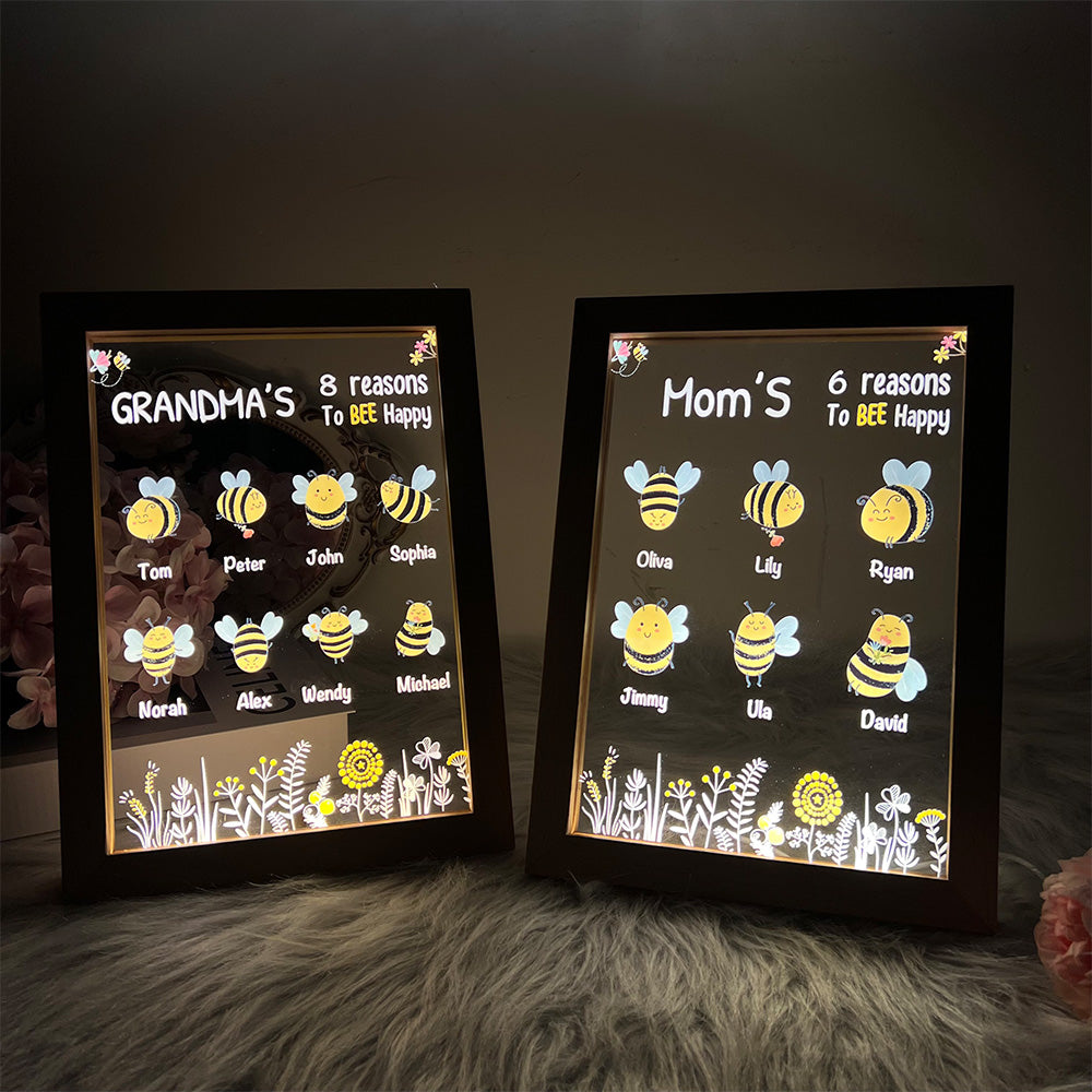 🐝Mama/Grandma's Reasons To Bee Happy Customized LED Night Light