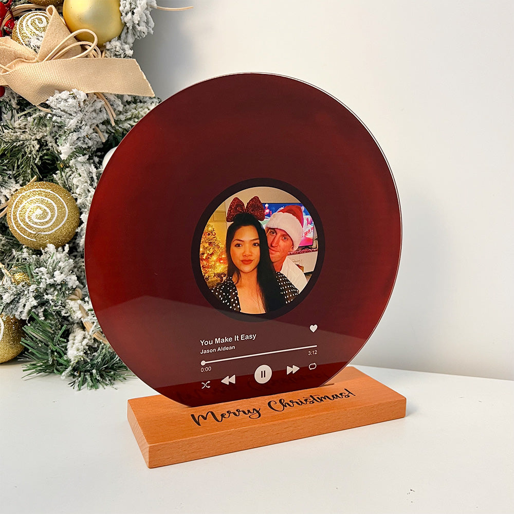 50%OFF⭐️Custom Record with Photo - Acrylic Song Plaque with NFC