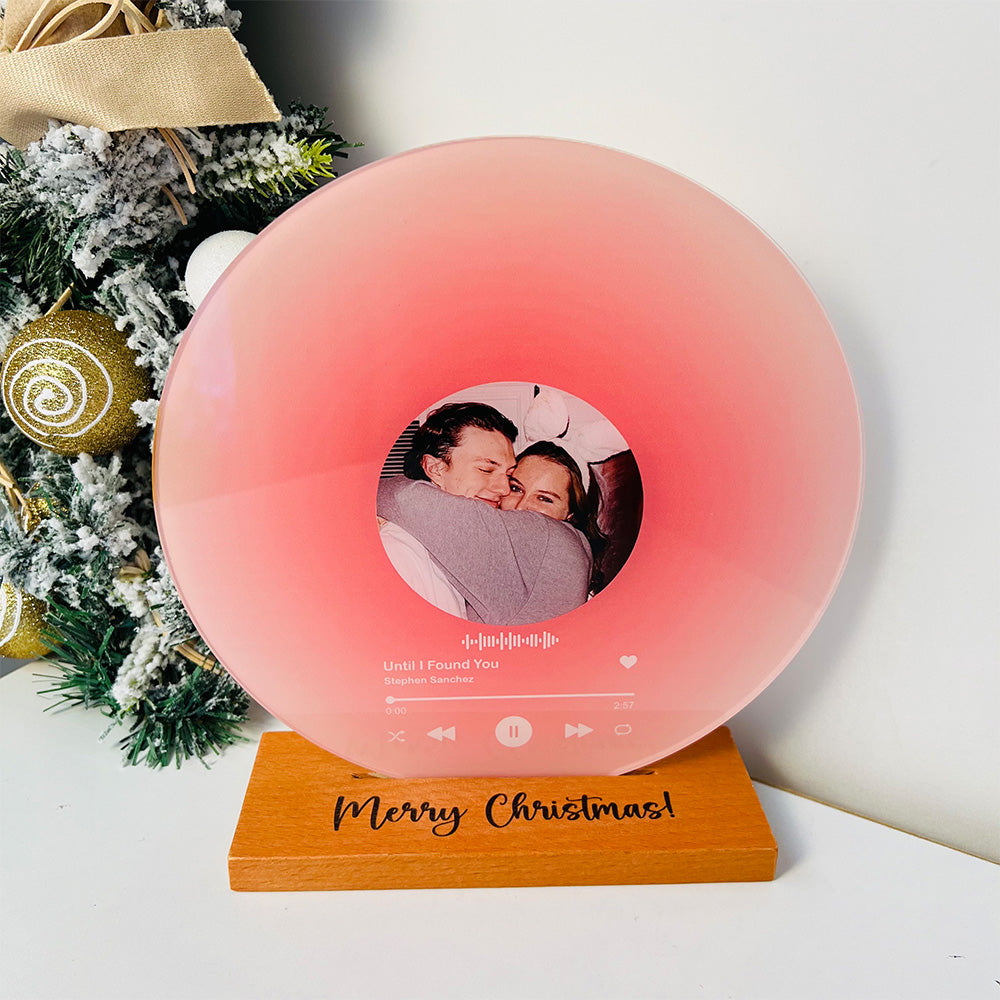 50%OFF⭐️Custom Record with Photo - Acrylic Song Plaque with NFC