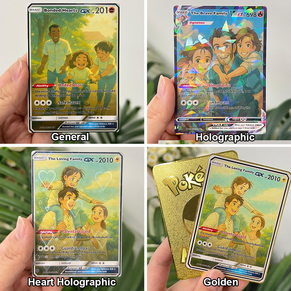 Custom Anime Family Pokecard TCG V/Vmax/VSTAR/EX/GX Card