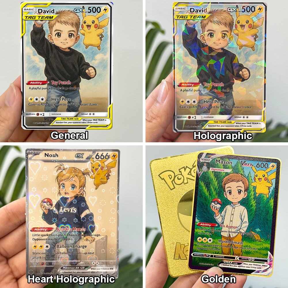 Custom Anime Kid Pokecard TCG V/Vmax/VSTAR/EX/GX Card