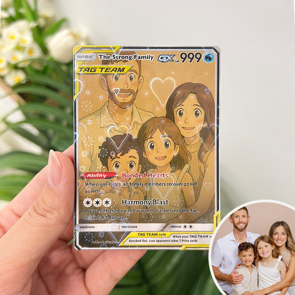 Custom Anime Family Pokecard TCG V/Vmax/VSTAR/EX/GX Card