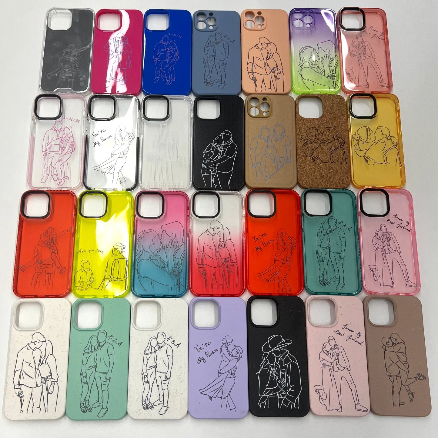 Custom Line Art Case For iPhone✨