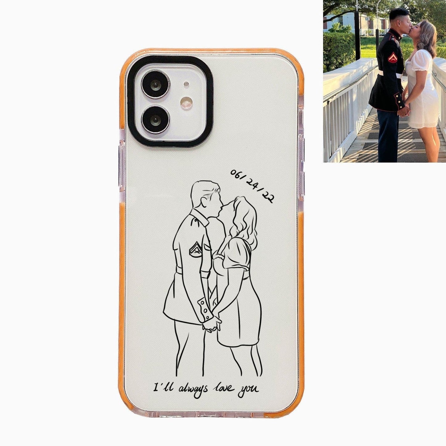 Custom Line Art Case For iPhone✨