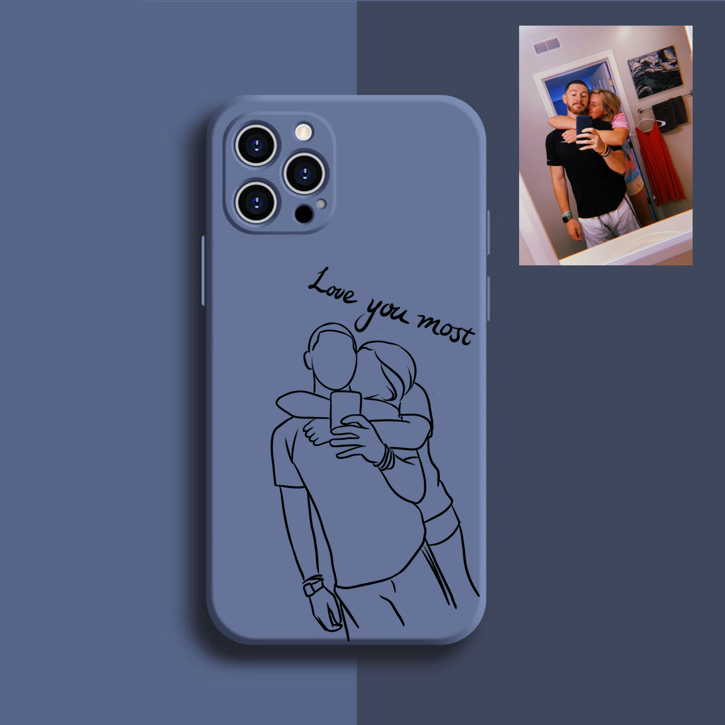 Custom Line Art Case For iPhone✨