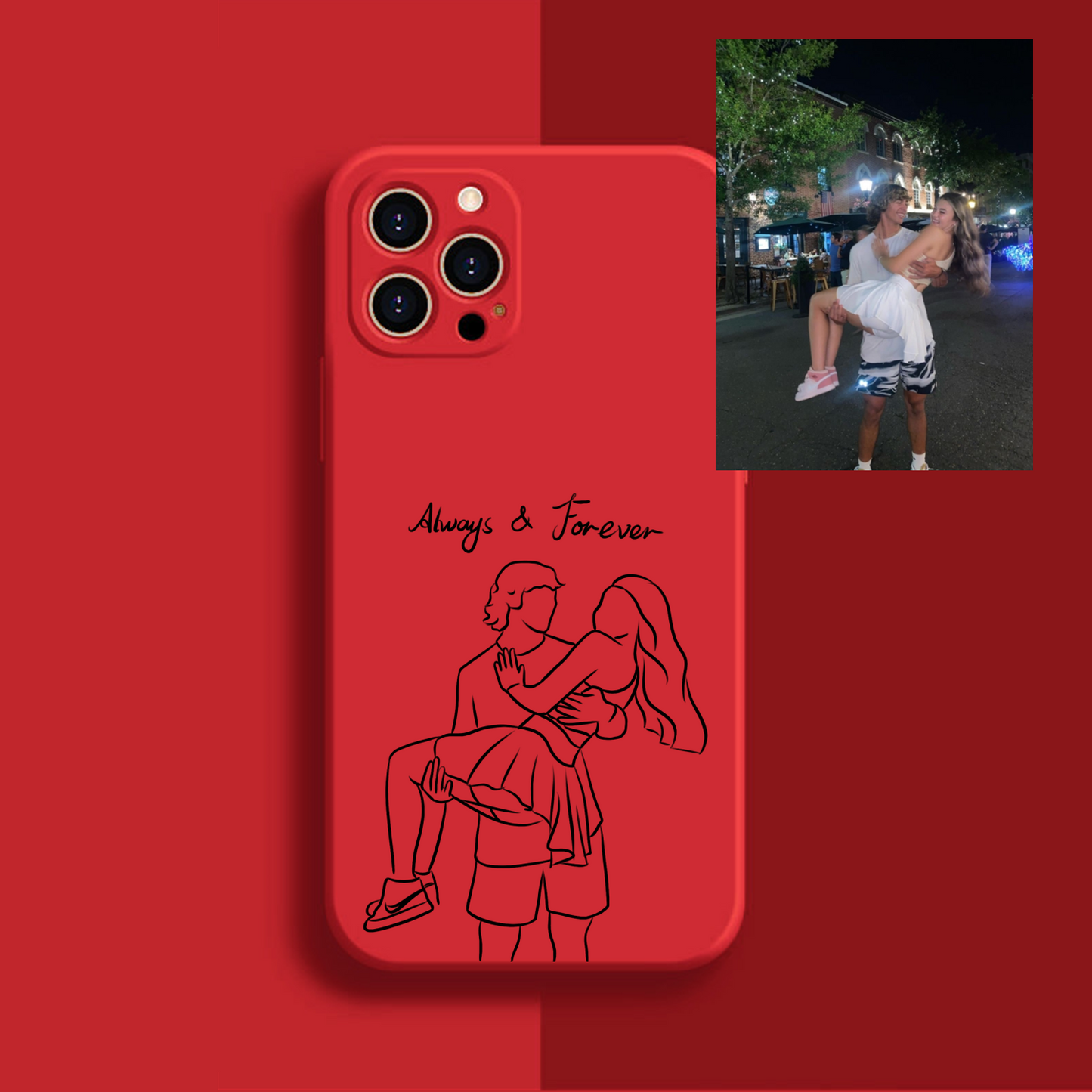 Custom Line Art Case For iPhone✨
