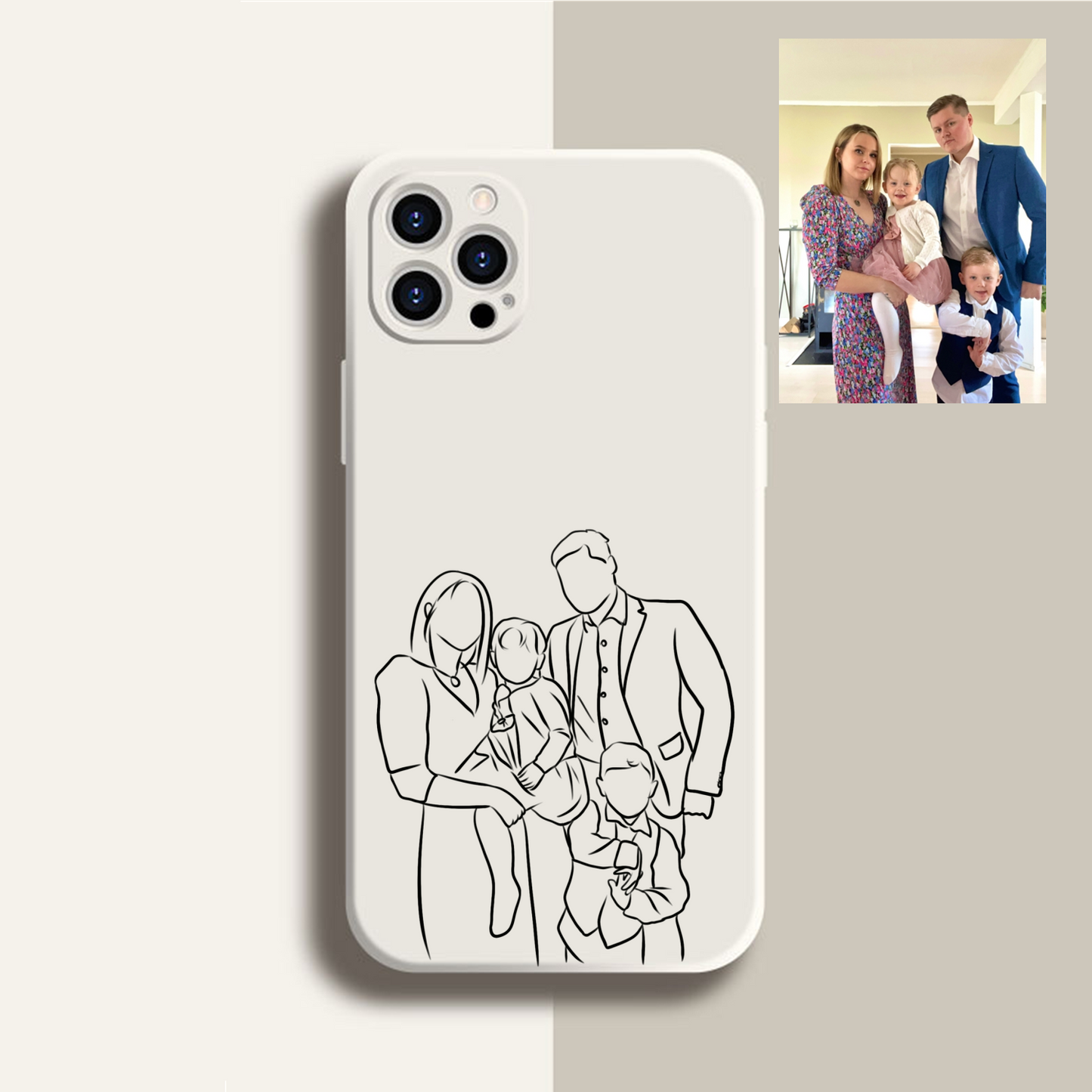 Custom Line Art Case For iPhone✨