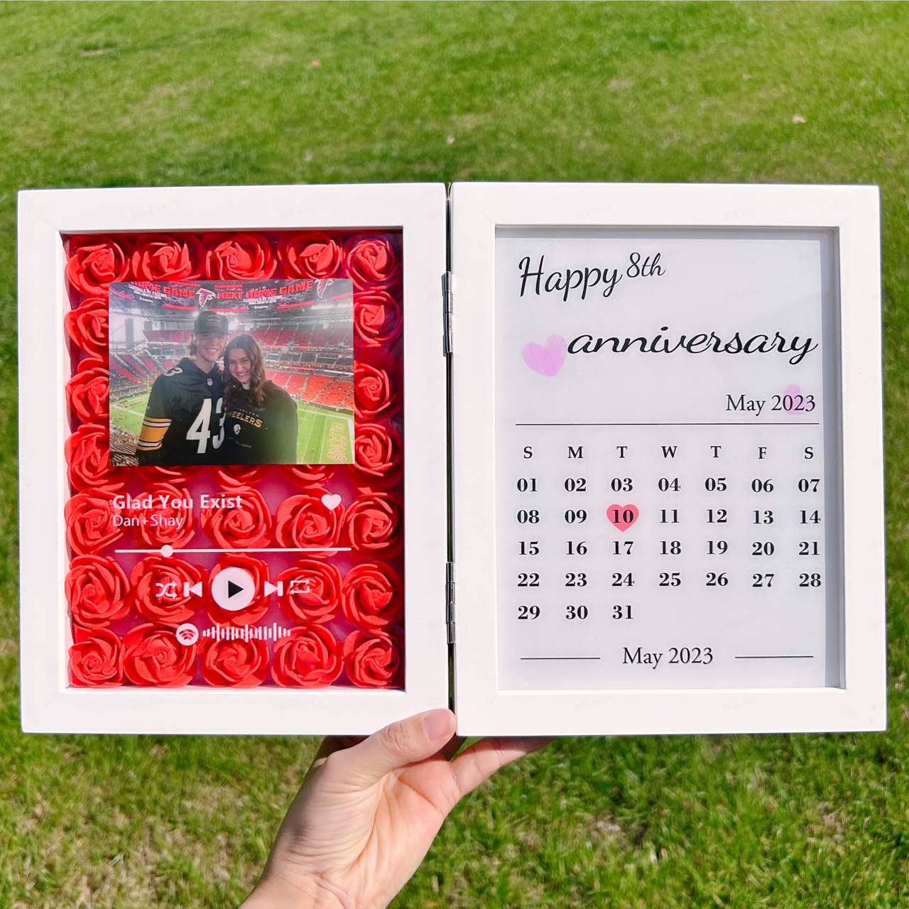 50% OFF⭐️Custom Music Flower Frame with Anniversary