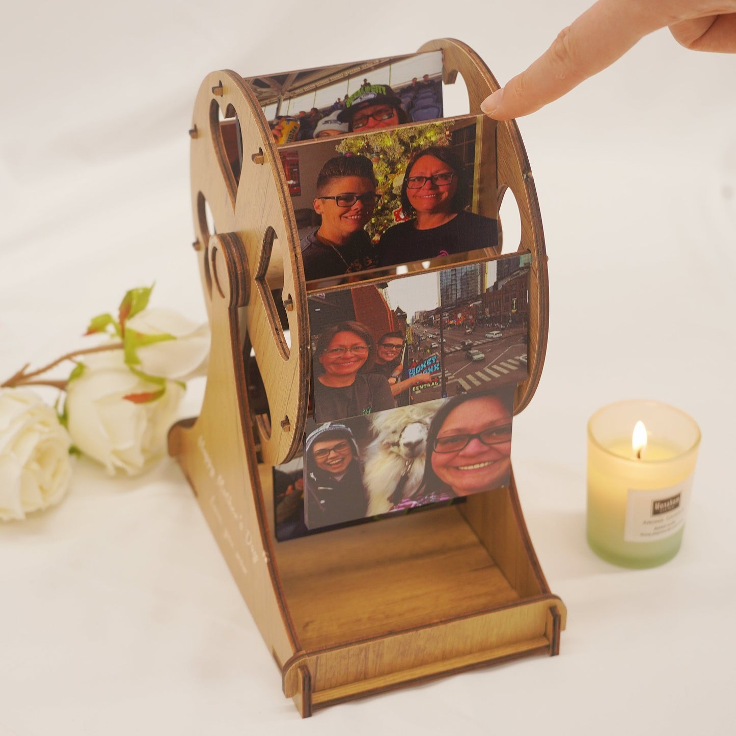Personalized Mini Ferris Wheel with Photos, Best Gift For Her