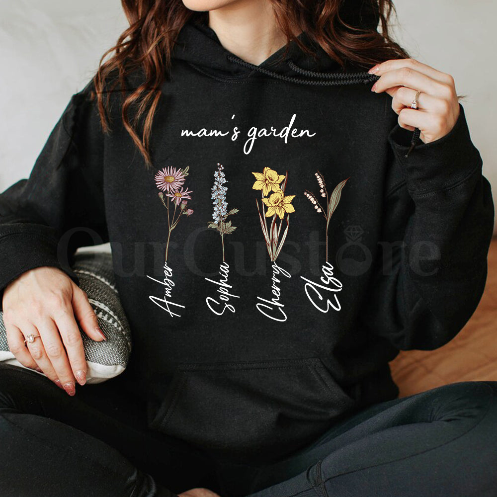 Mama's Garden is Her Children Customized Hoodie🌛Dark-colored