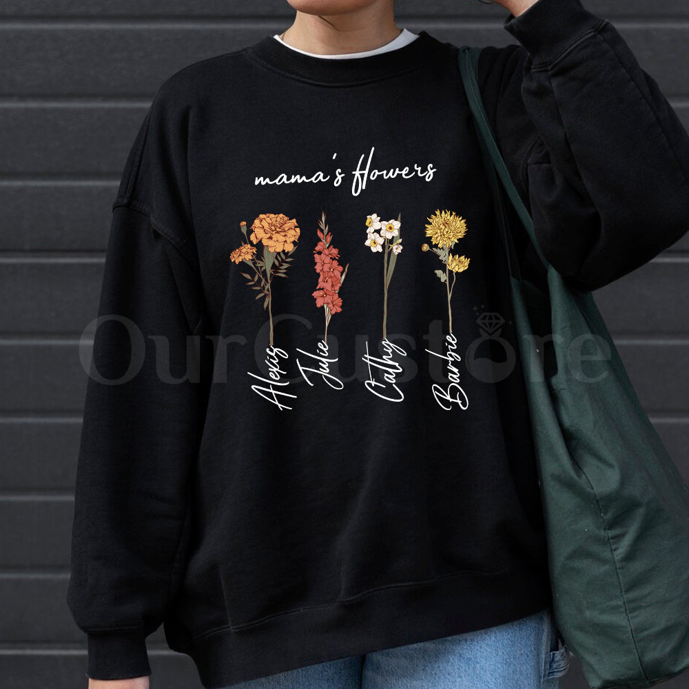 Mama's Garden is Her Children Customized Hoodie🌛Dark-colored