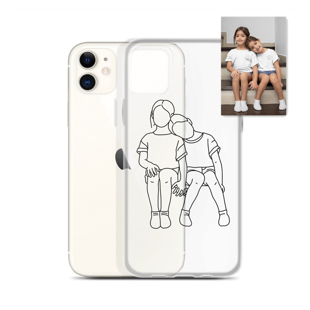 Custom Line Art Case For iPhone✨