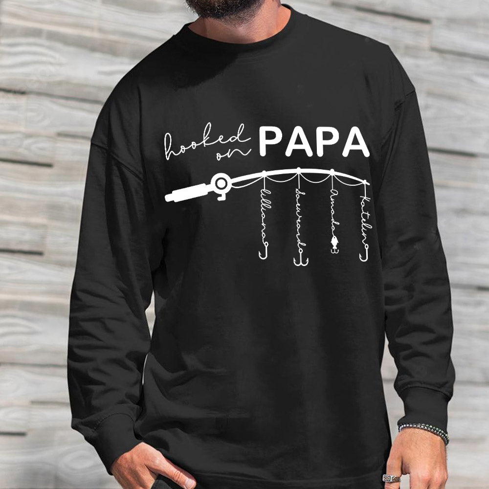 🎣 Hooked on Daddy Customized Hoodie/Crewneck/T-shirt