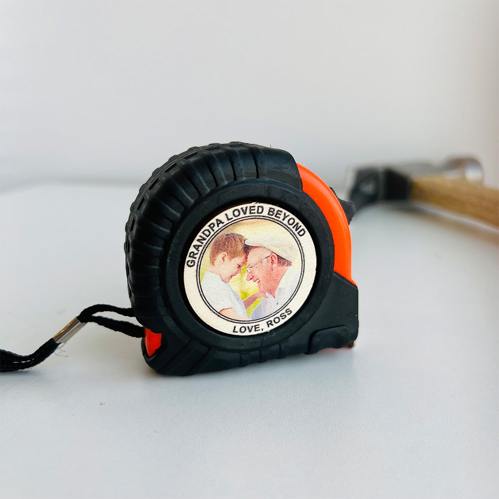 Loved Beyond Measure Personalized Tape Measure--Gift For Dad