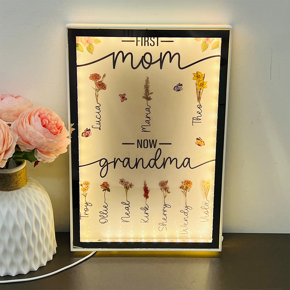 50% OFF✨First Mom Now Grandma-Night Light Mirror